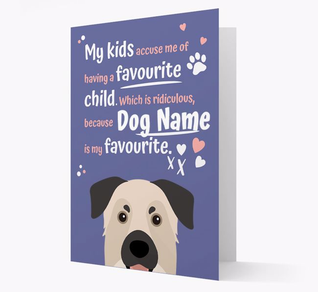 'Favourite Child' - Personalised {breedFullName} Card 